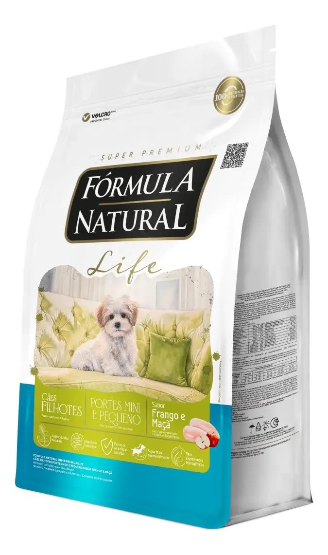 Ração Fórmula Natural Life Cães Filhotes Minis e Pequenos 2,5kg