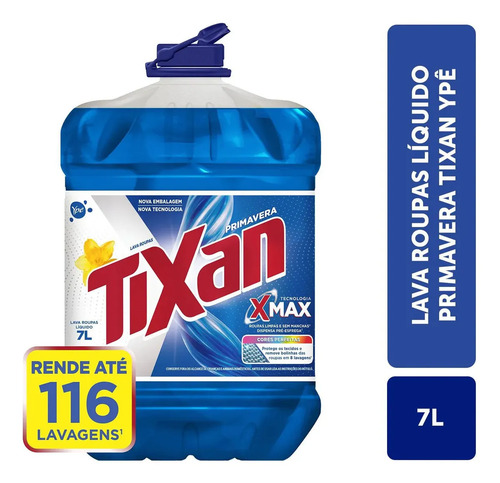 Lava Roupas Líquido Tixan Ypê Primavera 7L