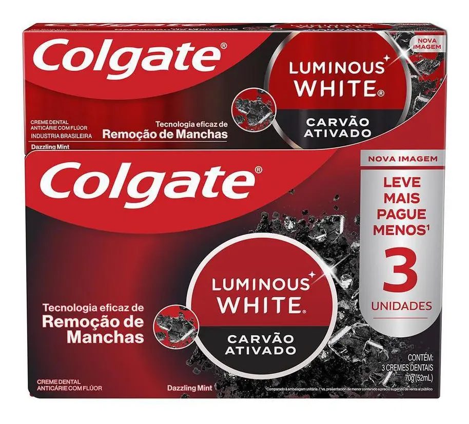 Colgate Luminous White Carvão Ativado