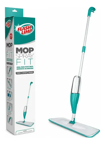 Mop Spray Fit Microfibra Reservatório 365ml Flash Limp