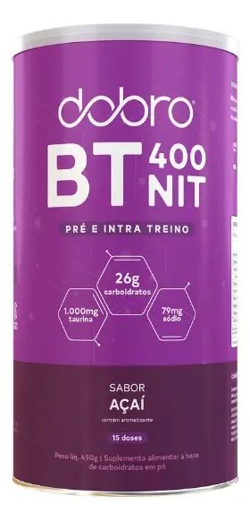 Suplemento Dobro Sport Protein Carboidrato Nitrato sabor Açaí 450g
