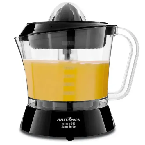 Espremedor De Frutas Super Turbo Bellagio 350 Preto Britânia Preto 60