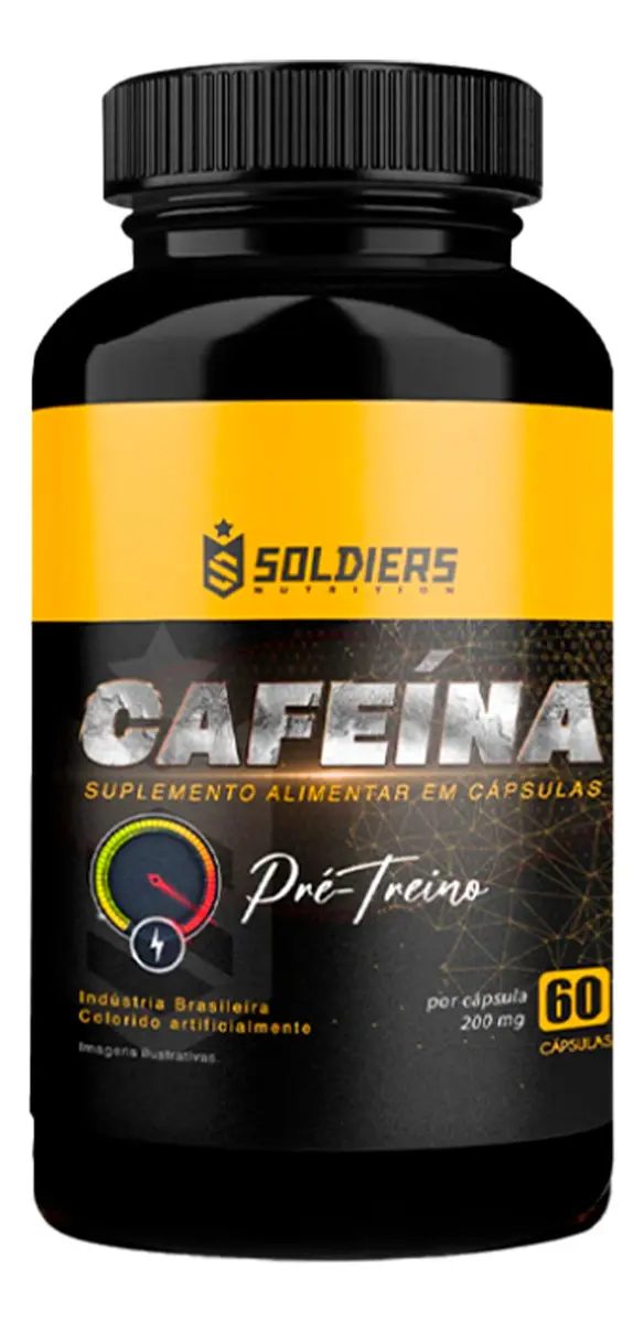 Cafeína Soldiers Nutrition 200mg 60 Cáps