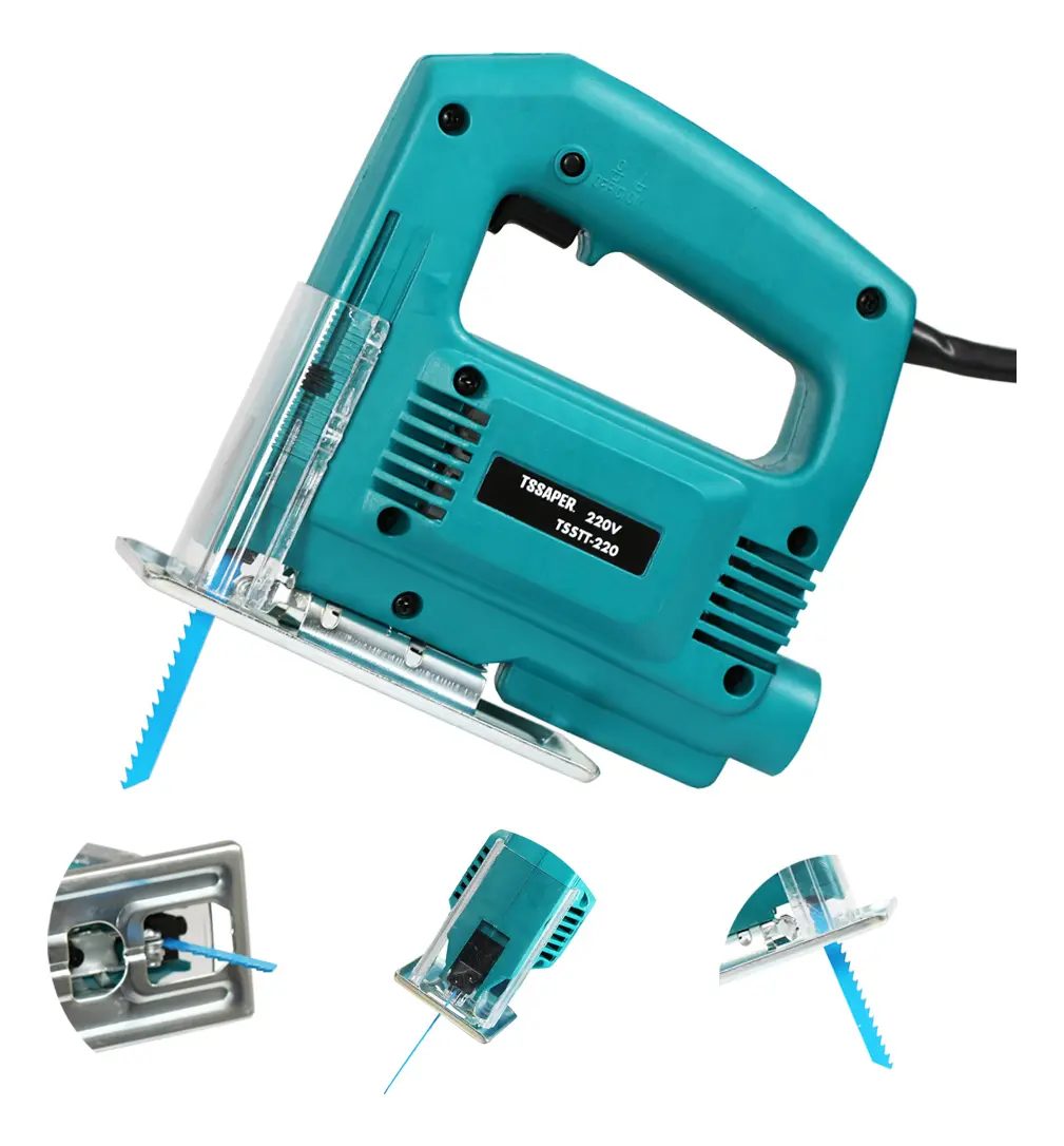 Serra Tico Tico 500w 3000rpm Uso Profissional Cor Azul Tssaper TSSTT Mdf Metal Aço Alumini