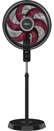 Ventilador De Coluna Power Fresh Ovtr881 Oster Estrutura Preto Pás Vermelho