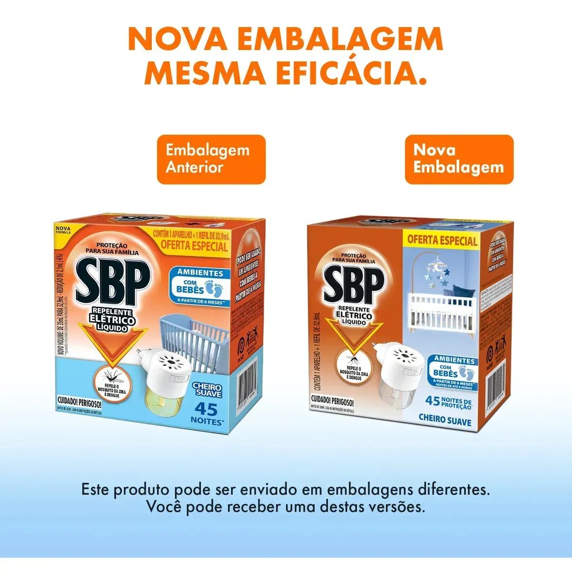 SBP Repelente Elétrico Líquido com Refil
