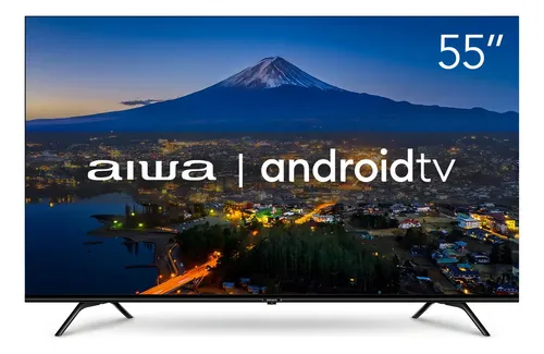 Smart TV AIWA 55” Android 4K Borda Ultrafina AWS-TV-55-BL-01-A