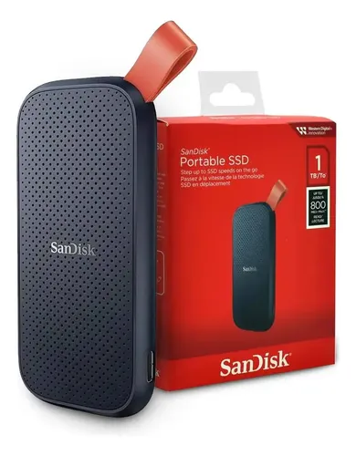 🔥 SSD Externo Portátil 1TB Interface USB 3.2 SanDisk SDSSDE30-1T00 Velocidade de Leitura 