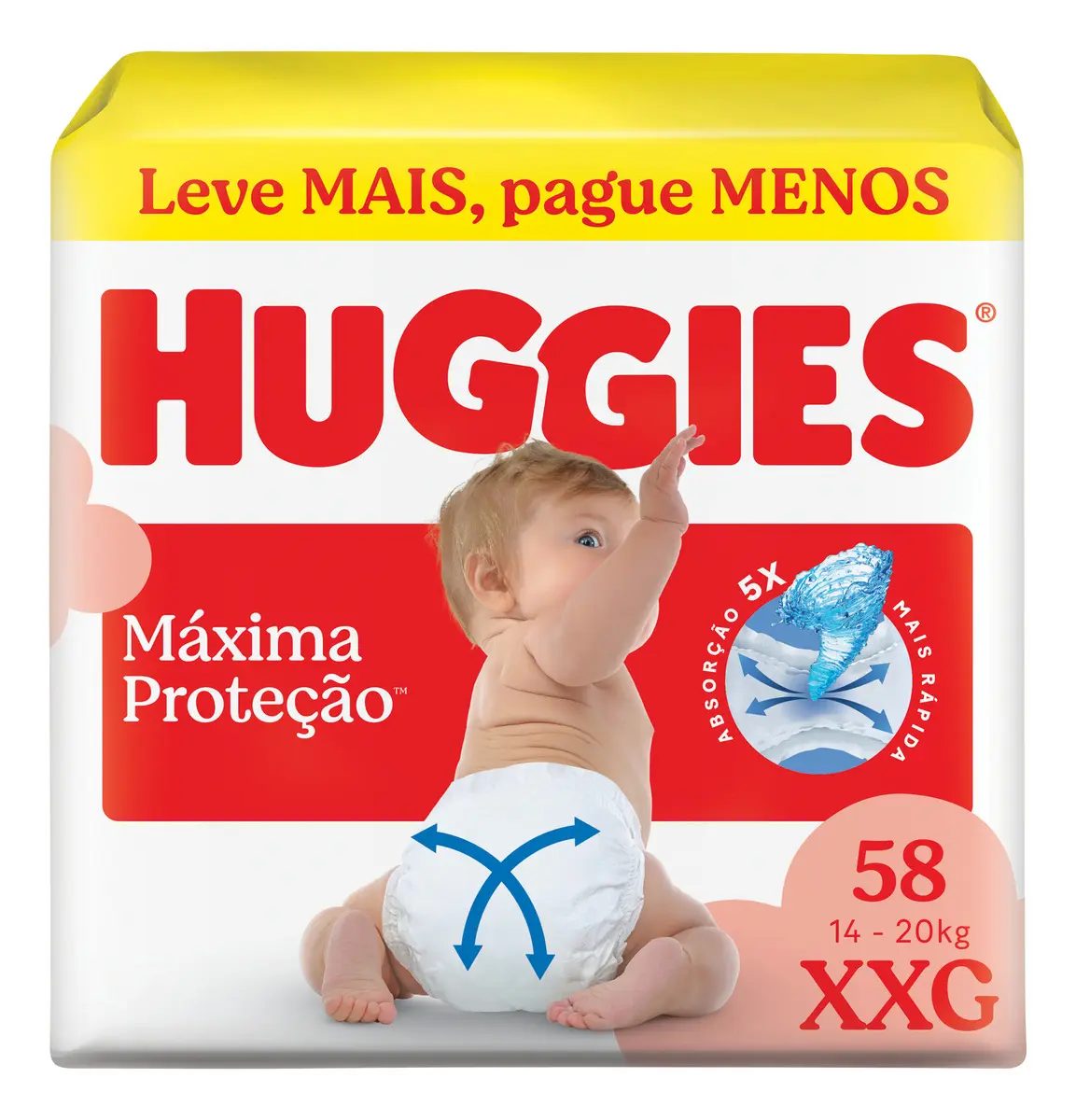 Huggies Fralda Máxima Proteção XXG