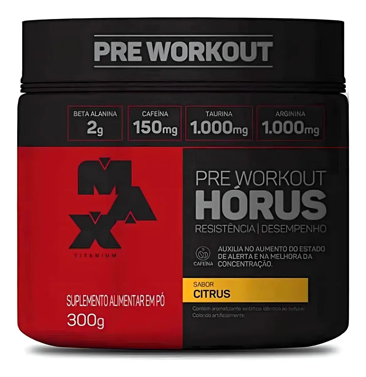 Pré Treino Horus 300g Citrus - Max Titanium