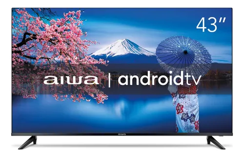 Smart TV AIWA 43” Android Full HD Borda Ultrafina HDR10 Dolby Áudio