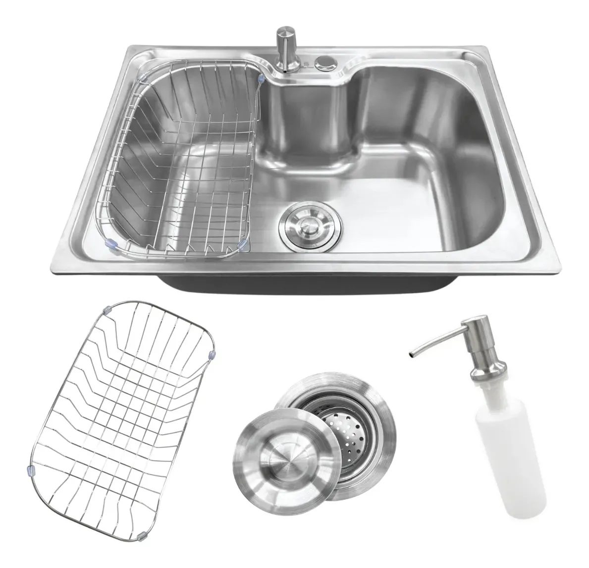 Cuba Gourmet Cozinha Aço Inox Escovado com Acessórios 60x42cm Stillus Home