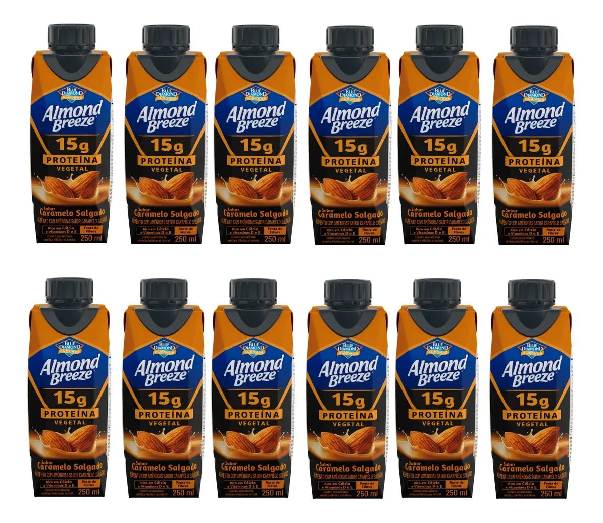 Alimento Com Amêndoas Almond Breeze Caramelo C/12 Un