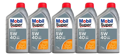 Kit 5L - Mobil Super 5w-40 Óleo Lubrificante Sintético