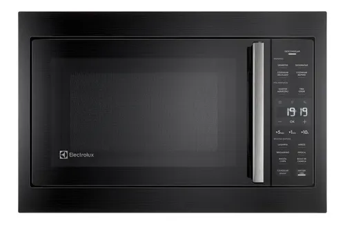 Micro-ondas de Embutir Electrolux 34L Preto Experience com Descongelamento Assistido 110v