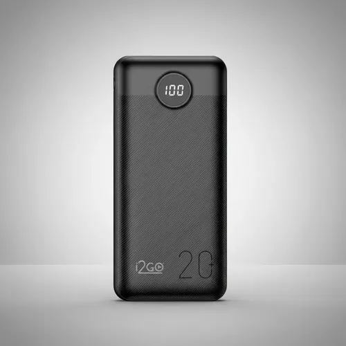 Carregador Portátil Power Bank Turbo i2GO 20000mah 20w Com Display Digital