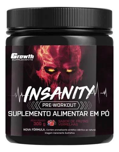 ✅ Pré-Treino Growth Insanity 300g