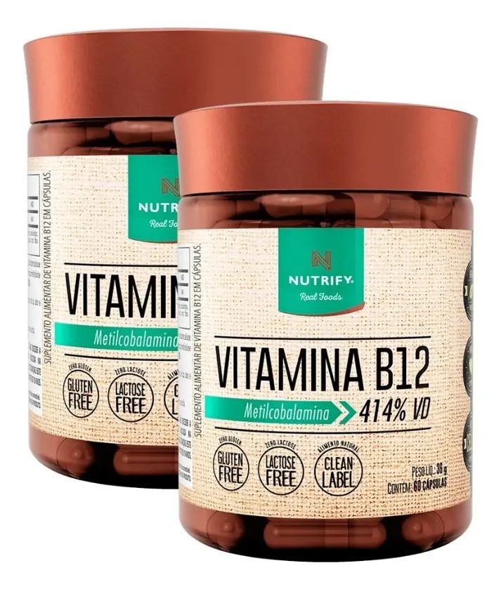 Nutrify Vitamina B12 Metilcobalamina 2 Potes