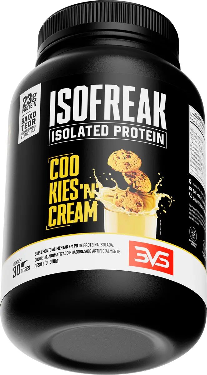 Whey Isolado Isofreak 900g Sabor: Cookies And Cream
