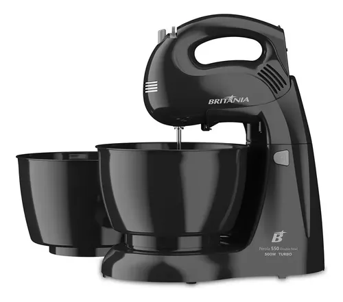 Batedeira Britânia Preta 500w Turbo Pérola 550 Preto 0.5 127V