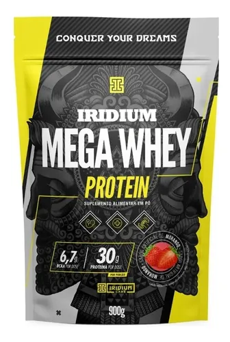 Whey Protein Mega 900g - Iridium Labs Morango