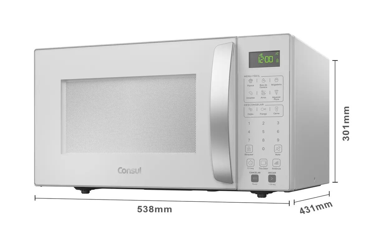Micro-ondas Consul 32L Branco com Menu Fácil - CMS46AB
