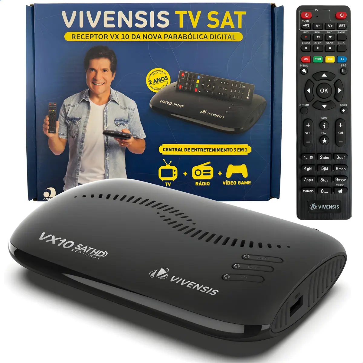 Receptor Vivensis VX10 Nova Parabólica