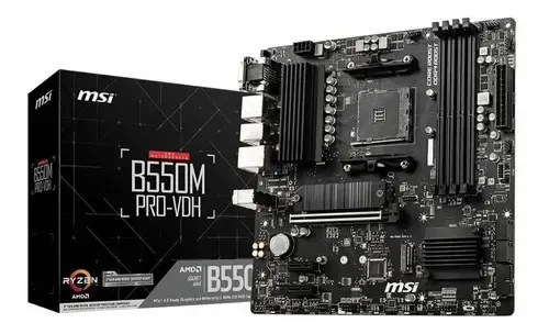 🔥Placa-mãe MSI B550m Pro-VDH Am4 HDMI VGA Dport