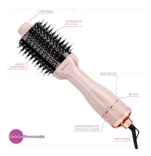 Escova Secadora Mq Beauty Styler 1300w Cor Rosa