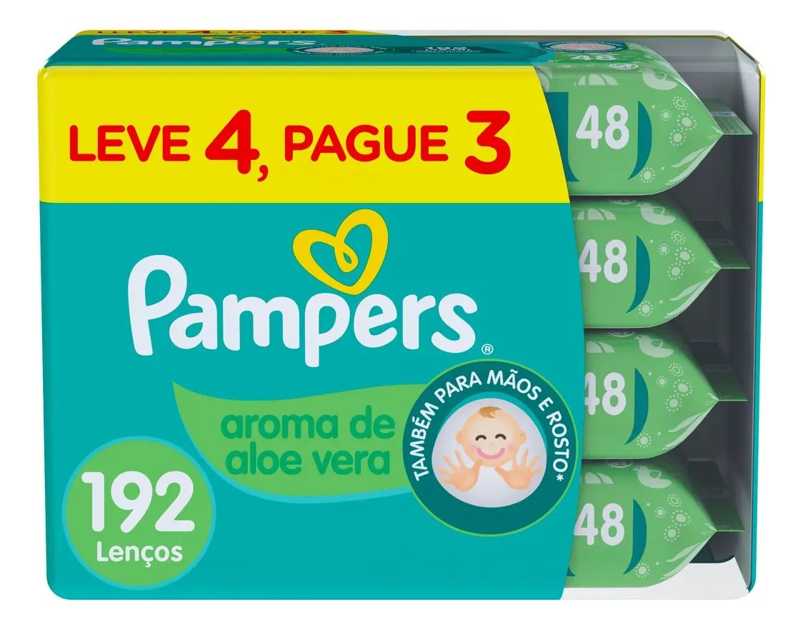 Pampers Lenços Umedecidos Aloe Vera