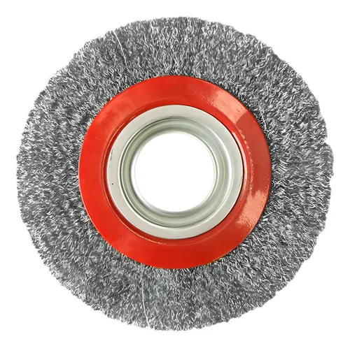 Escova De Aço Circular 6 X 3/4 Fio Ondulado