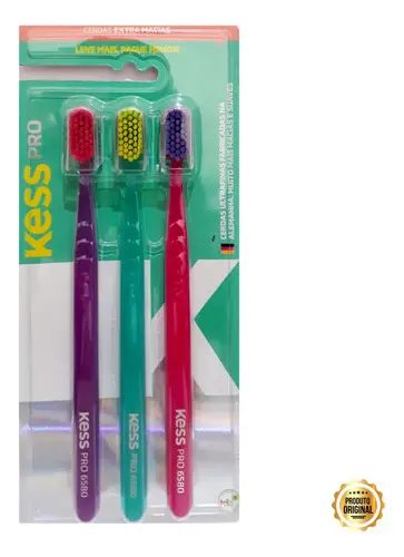 Kess Pro Escovas Dentais 3 Unidades