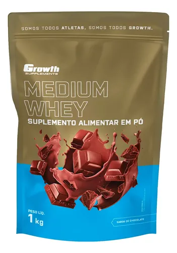 WHEY GROWTH 1KG POR R$ 89,90!
