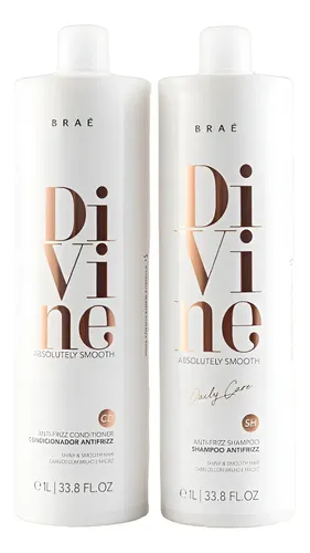 Kit Braé Divine Smooth Shampoo E Condicionador 1 Litro