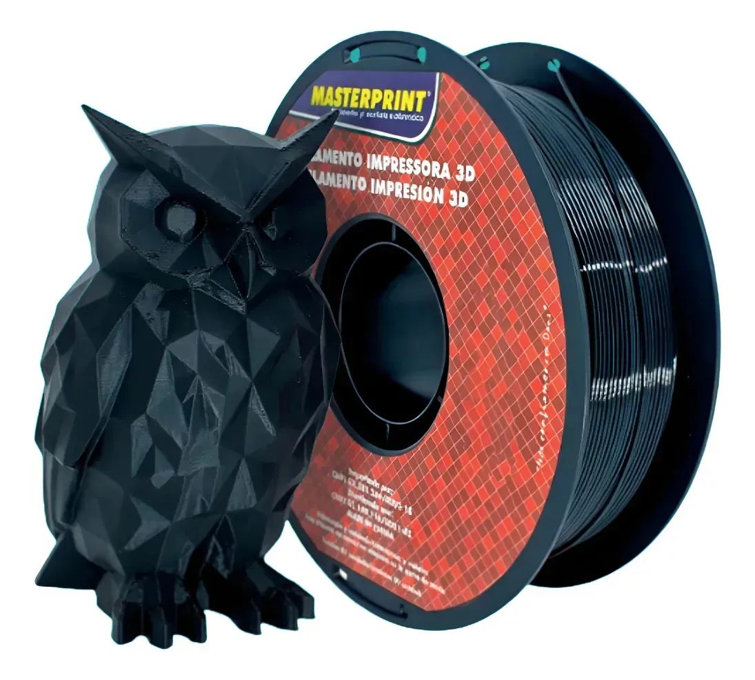 Masterprint Filamento PETG 3D Preto