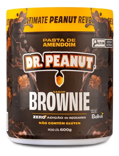 Pasta De Amendoim 600g Dr. Peanut Brownie