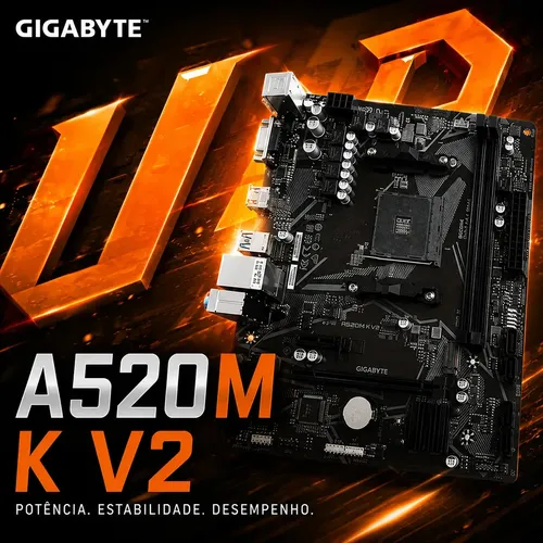 🔥Placa mãe Gigabyte Ultra Durable A520M K V2