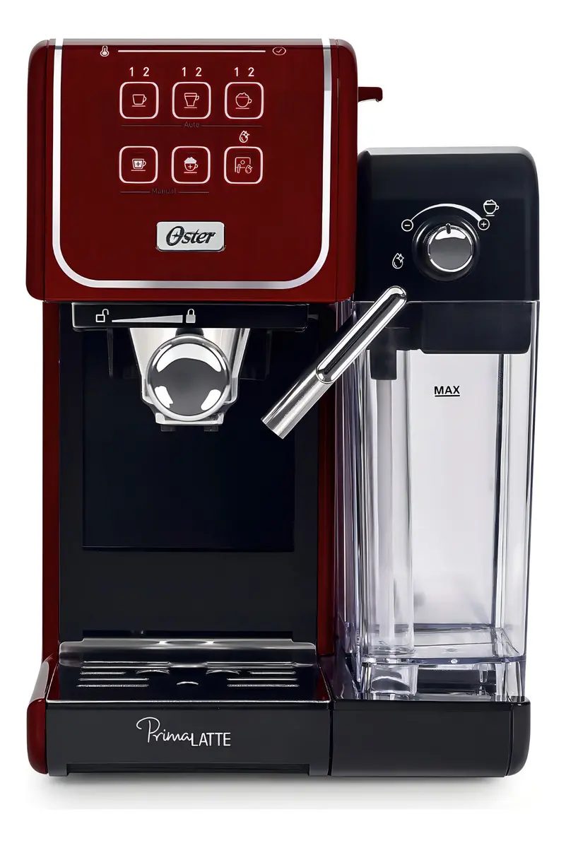 Oster PrimaLatte Touch Red Cafeteira Espresso 1050W 220V