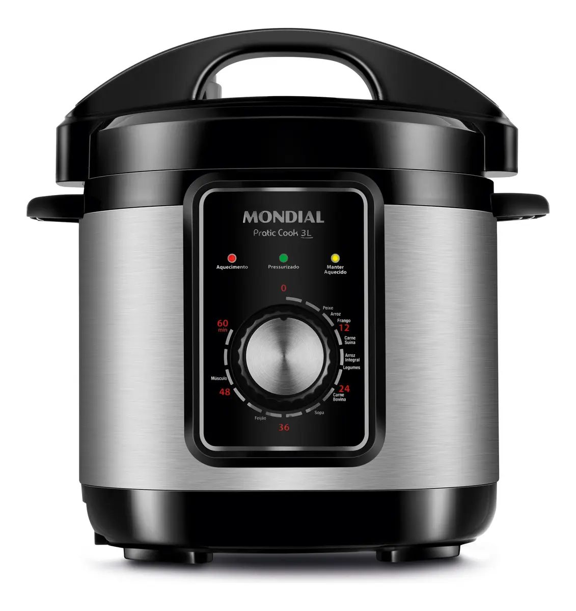 Panela de Pressão Elétrica 3L Mondial 700W - PE-47-3L-I 127V