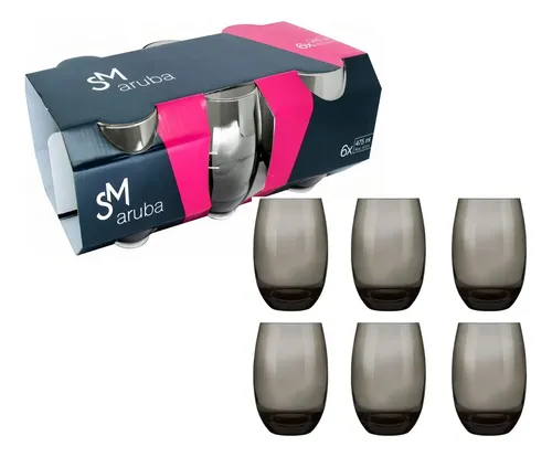 Jogo De Copos Aruba 465ml 6 Peças