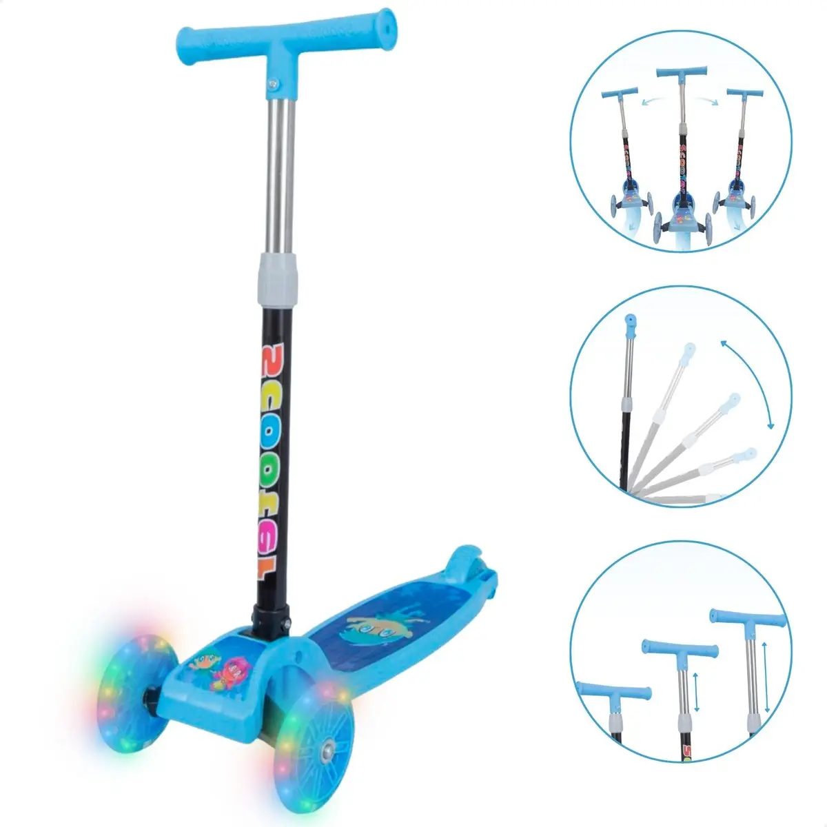 Patinete Infantil 3 Rodas Dobrável