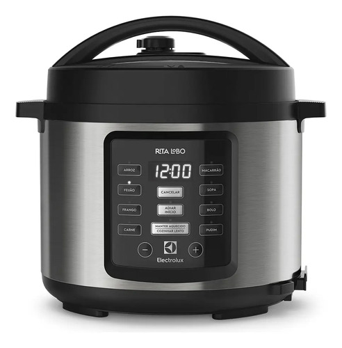 Panela de Pressão Elétrica Electrolux Pcc15 de 5L 1000w de Potência Na Cor Inox