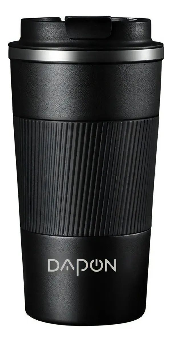 Copo Térmico Dapon 510ml Aço Inox Quente E Frio Cor Preto