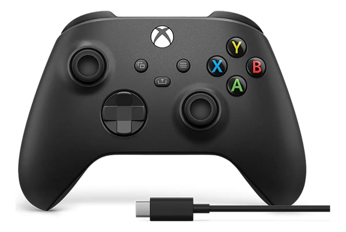 Controle Sem Fio Xbox + Cabo USB-C - Carbon Black