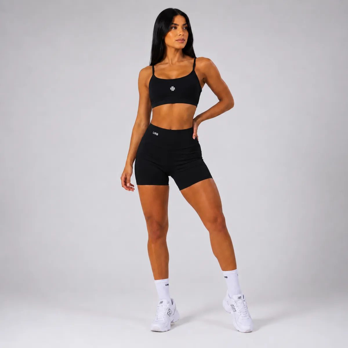 Conjunto Bermuda Feminina Suplex Cos Alto + Top Academia