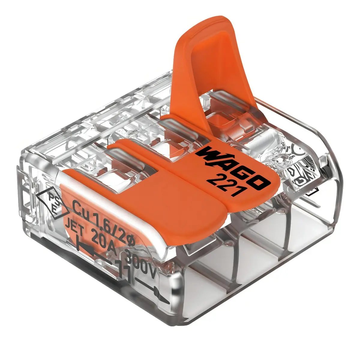 Kit 20x Conectores Compacto de Emenda 221-413 Wago