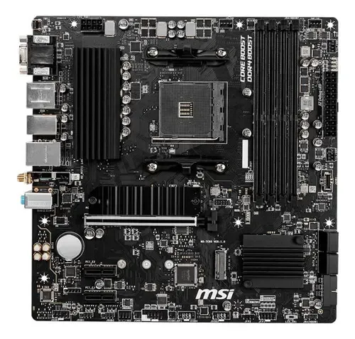 🔥 Placa Mae Msi B550m Pro-vdh Wifi Ddr4 Socket Am4 Cor Preto