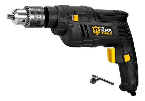 Furadeira Elétrica De Impacto 550w 3/8 10mm The Black Tools (127V)