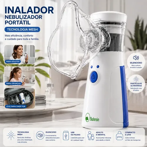 QUEM TEM FILHO SABE: ESSE INALADOR PORTÁTIL VALE OURO POR R$26!