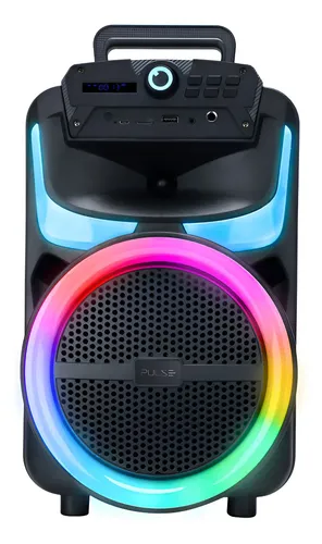 Caixa de Som Pulse Burst 250W RMS 8POL BT/AUX/USB/FM - SP402E - Preto